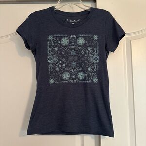 Aeropostale Dark Blue Graphic Tee
